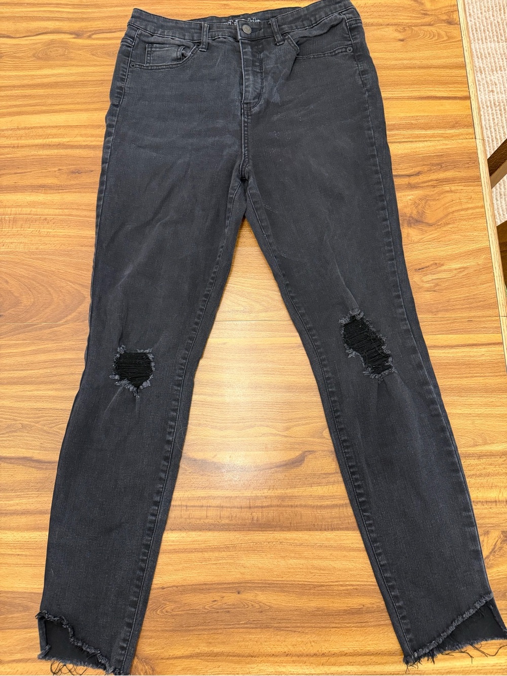 wild fable Black Distressed Skinny Jeans